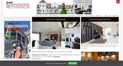 Desktop Screenshot of apartamentyrezydencje.com